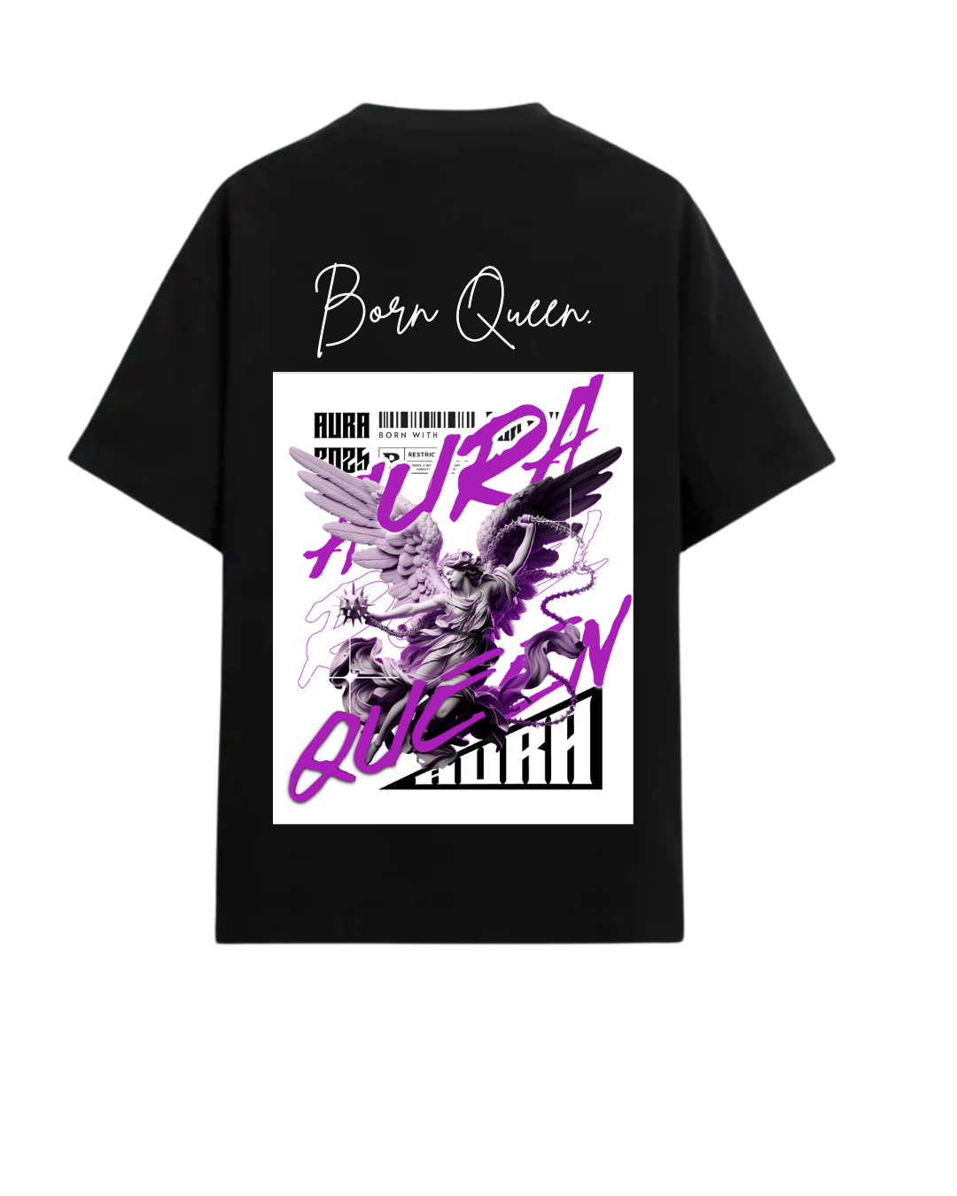 AURA QUEEN BLACK T SHIRT