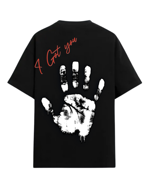 " UNSEEN SUPPORT " BLACK T SHIRT